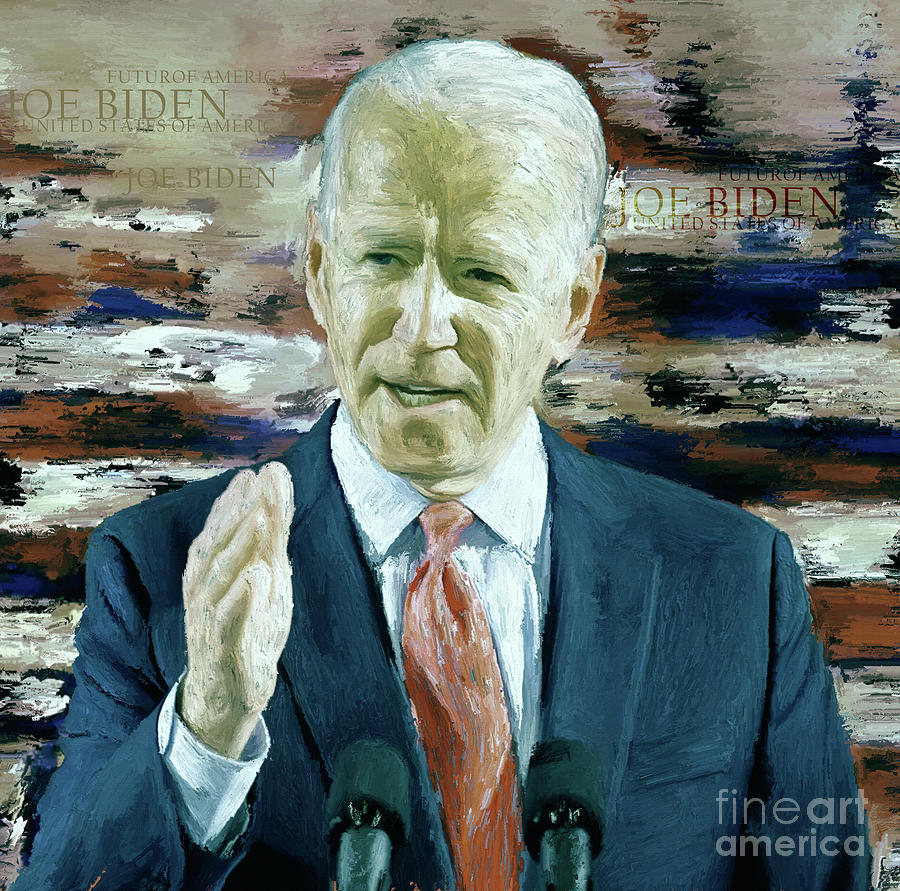 The President Jo Biden 2021 Painting by Gull G
