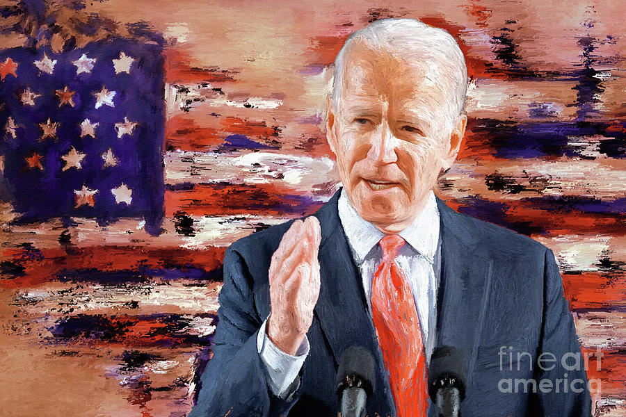 The President Joe Biden  Painting by Gull G