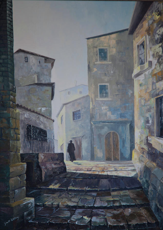 Italian Street Scene Painting by Geoff Whiting - Fine Art America