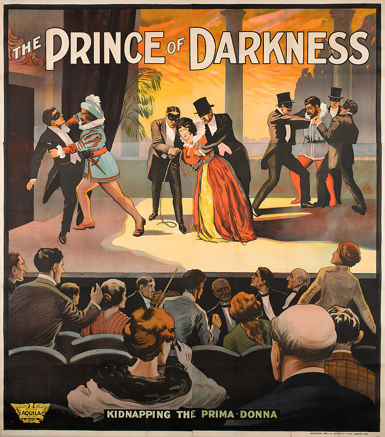 The Prince of Darkness - 1900 Short Horror by Retro Movie Poster - UPSCALED