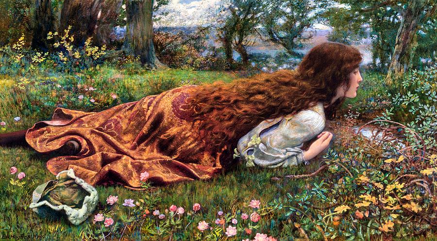 The Princess Out of School Painting by Edward Robert Hughes - Pixels