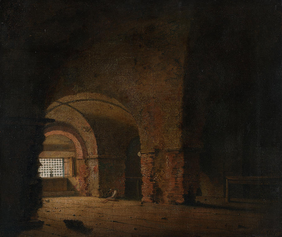 The Prisoner Painting by Joseph Wright
