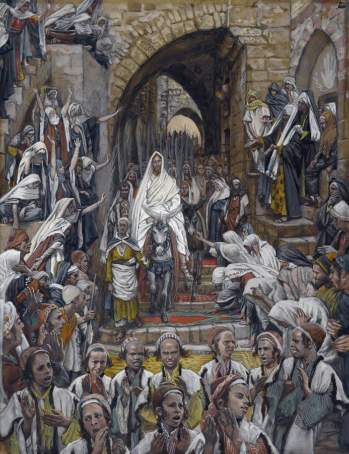 Christmas Painting - The Procession in the Streets of Jerusalem by James Tissot
