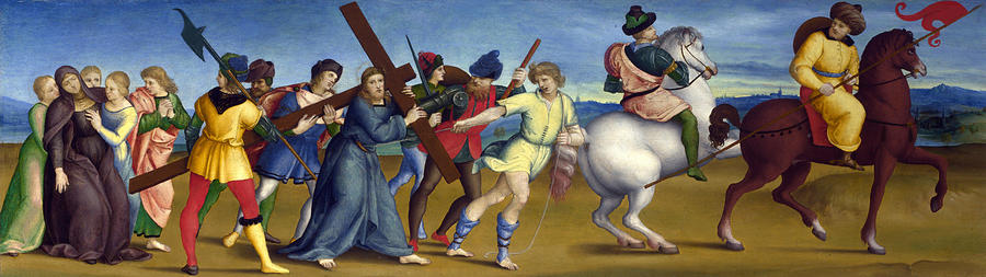 Raphael Painting - The Procession to Calvary by Raphael  by Raphael