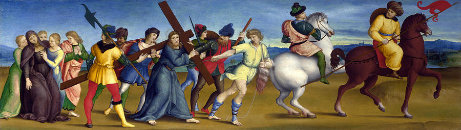 The Procession to Calvary Painting by Raphael
