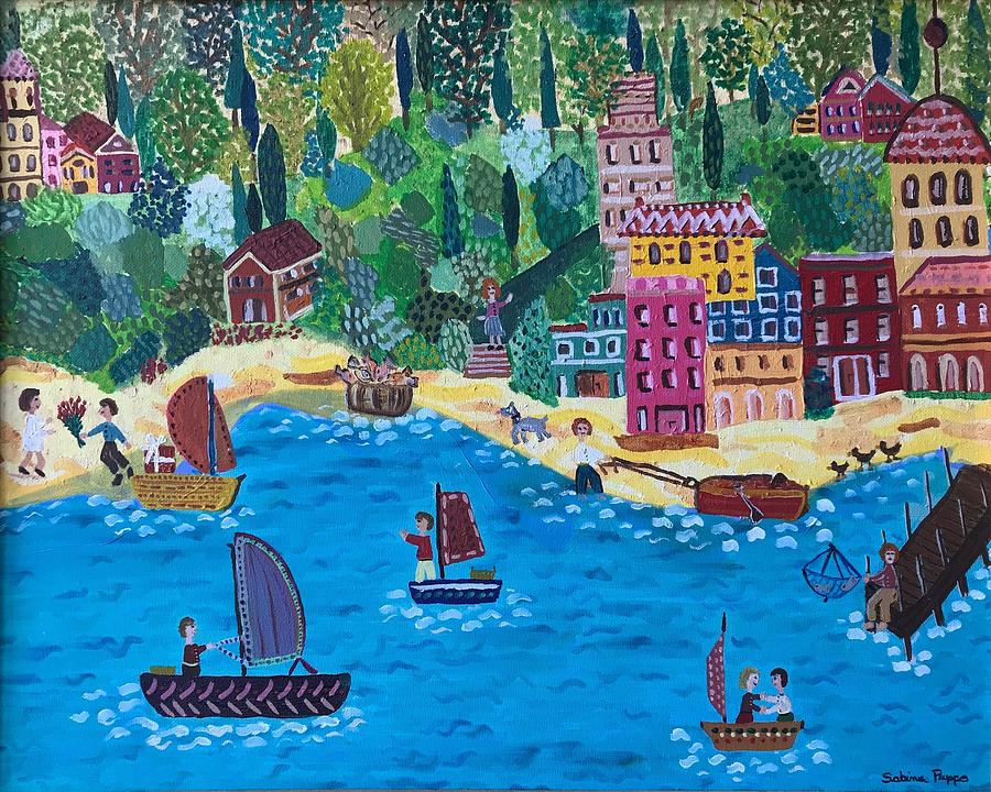 Beach Painting - The proposal by Sabina Puppo Beach Painting - The proposal by Sabina Puppo