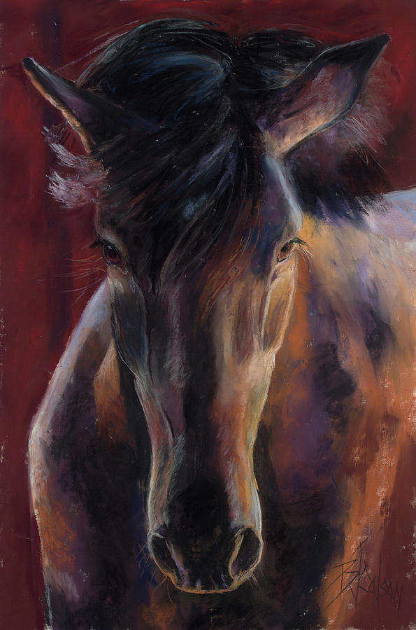 Horse Pastel - The Proud One by Billie Colson