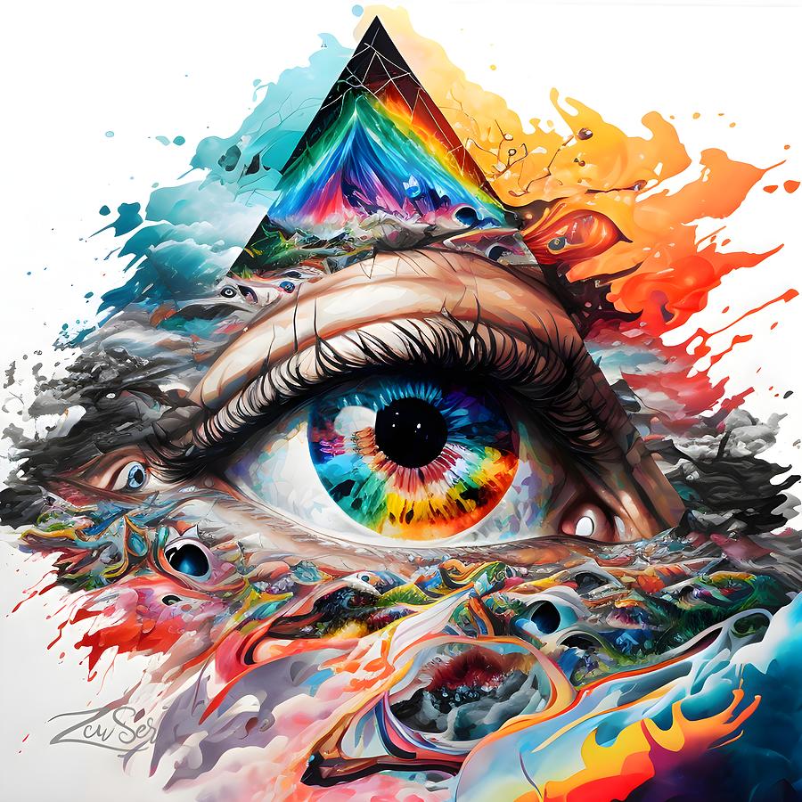 The Psychedelic Eye of Providence Digital Art by ZcuSer - Fine Art America