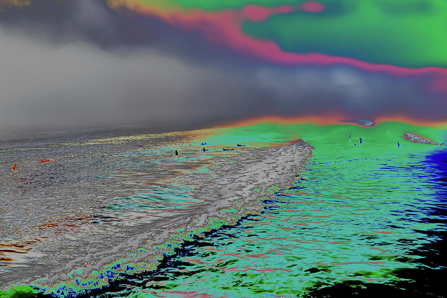 Psychedelic Landscape Photograph - The Psychedelic Shoreline by Terry Walsh