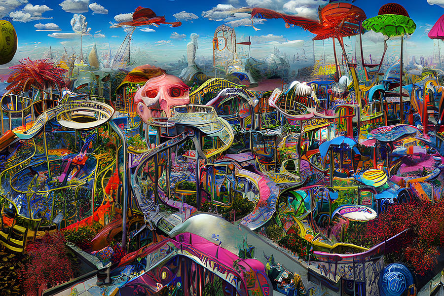 The Psychotic Dream Park Digital Art By Aim Fine Art America