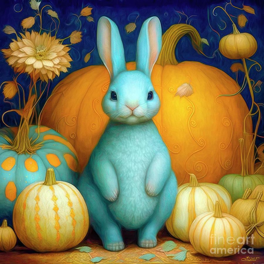 The Pumpkin Collector Digital Art by Jutta Maria Pusl
