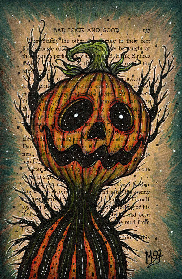 The Pumpkin Spirit of Stingy Jack Mixed Media by Mindmelt Studio - Fine ...