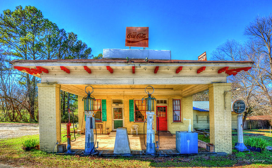 The Pure Oil Company Antique Gas Station Architectural Art Photograph by Reid Callaway