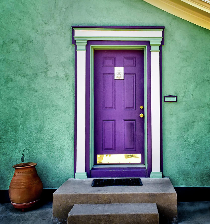 The Purple Door Photograph by Michael Ash