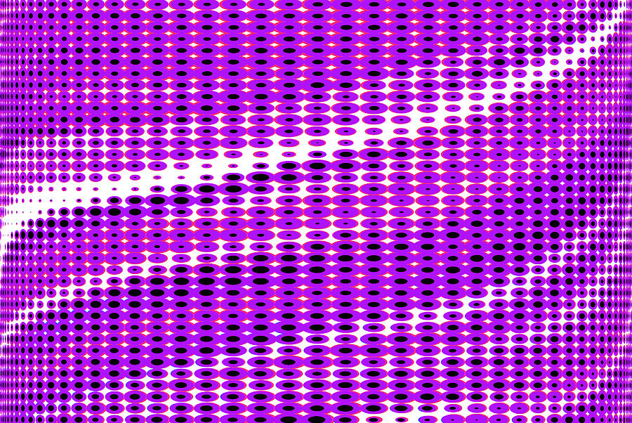 The purple violet spotted optical vision illusion 3d background Photograph by Severija Kirilovaite