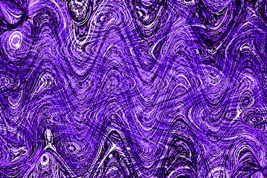 The Purple Wave Abstract Photograph by Tom Janca