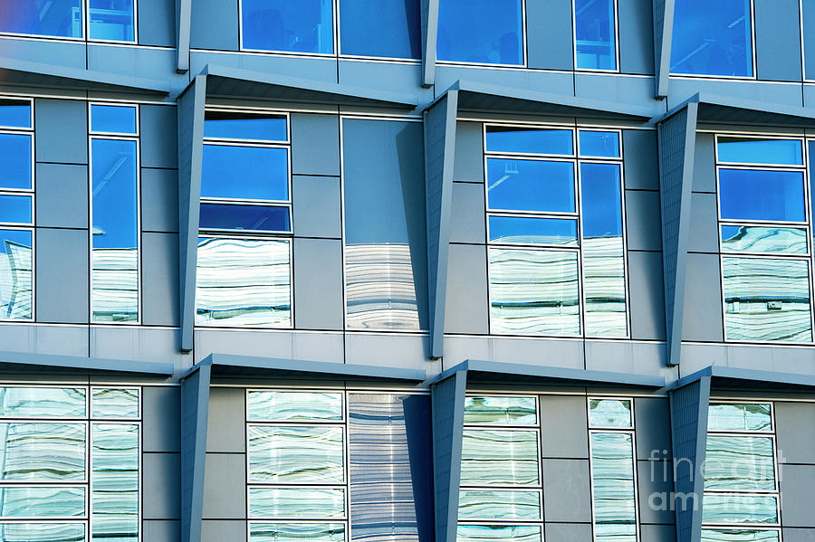 The Quadrant Building Office Windows Abstract Photograph by Tim Gainey