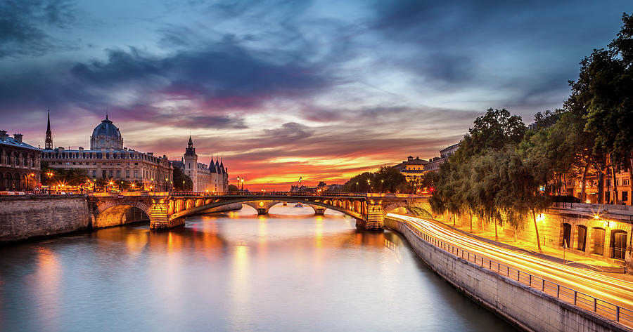 The Quai Seine in Paris Photograph by Serge Ramelli