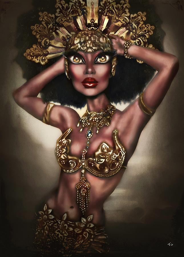 The Queen of Sheba Painting by Tiago Azevedo Pop Surrealism Art Painting by Tiago Azevedo