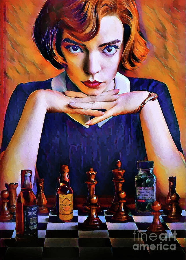 Chess Digital Art - The Queens Gambit - 1 by Bo Kev