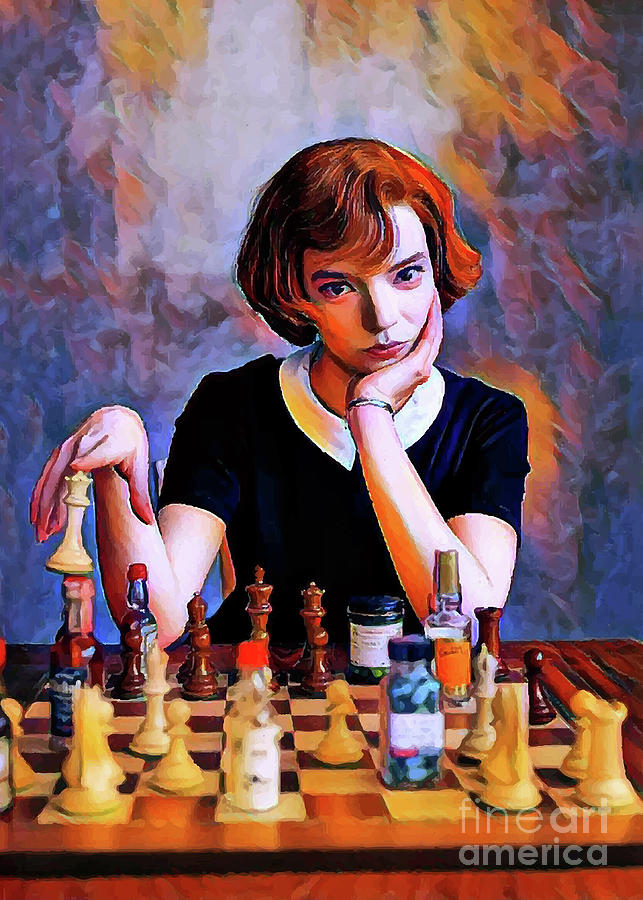 Chess Digital Art - The Queens Gambit - 2 by Bo Kev