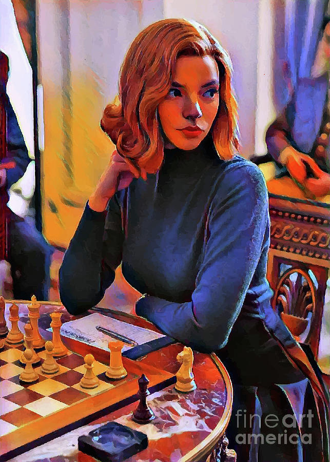 Chess Digital Art - The Queens Gambit - 5 by Bo Kev