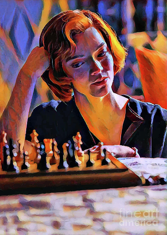 Chess Digital Art - The Queens Gambit - 6 by Bo Kev