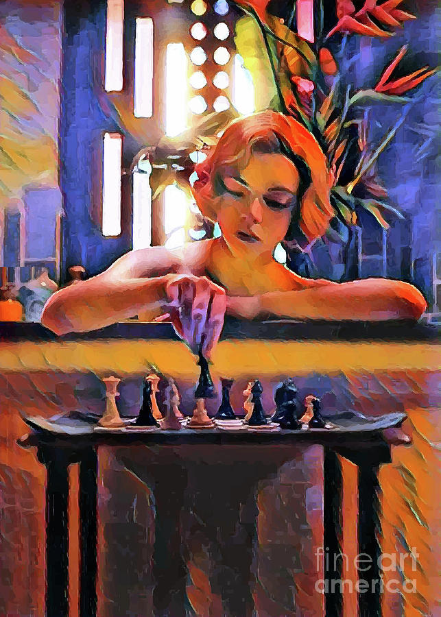 Chess Digital Art - The Queens Gambit - 7 by Bo Kev