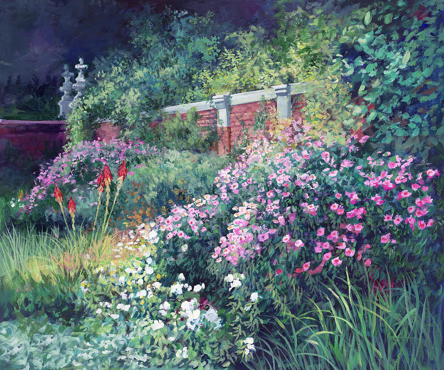 Nature Painting - The Queens Garden by Laurie Snow Hein