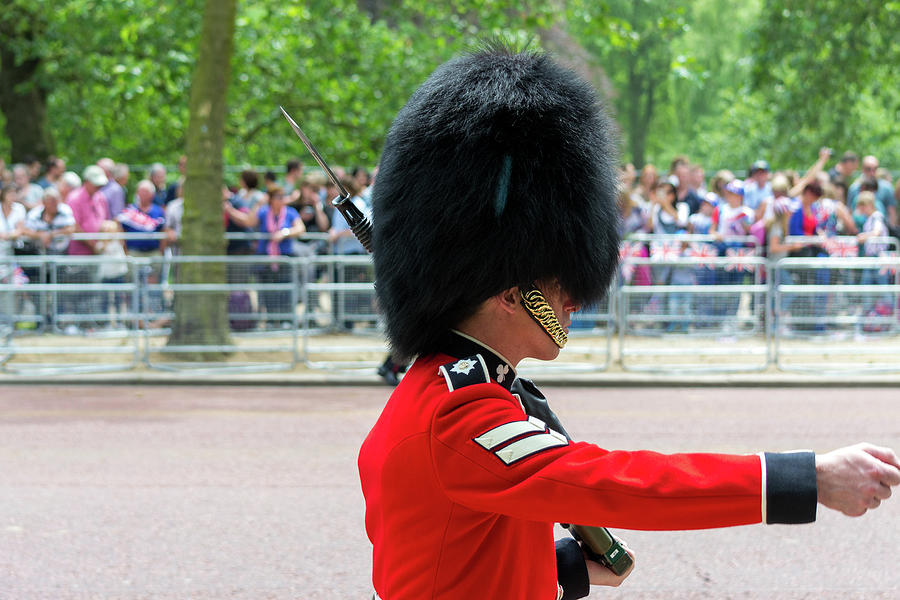 The Queens Guard marches Photograph by Andrew Lalchan