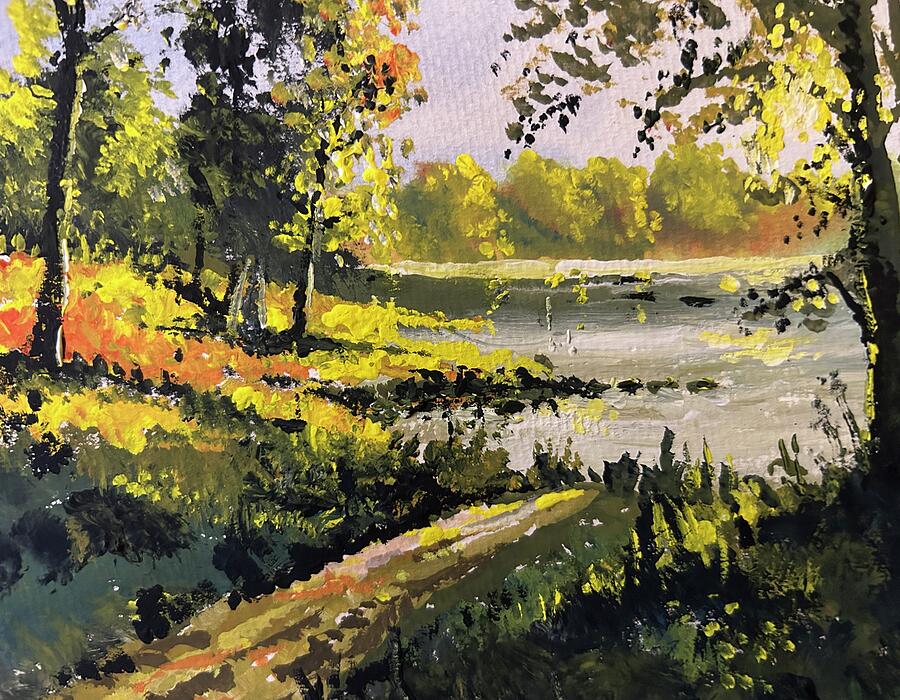 The Quiet Bend Painting by Larry Whitler The Quiet Bend Painting by Larry Whitler