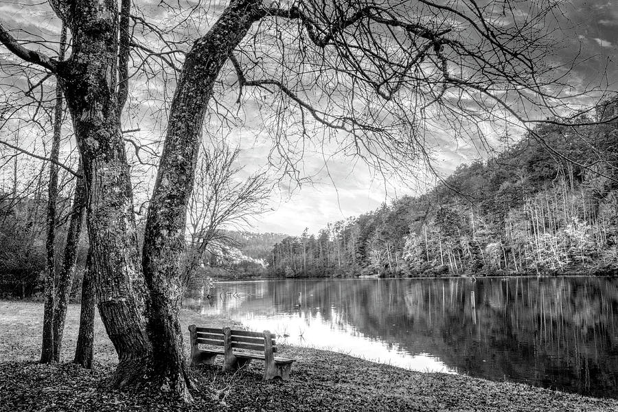 The Quiet of Sunset Black and White Photograph by Debra and Dave Vanderlaan