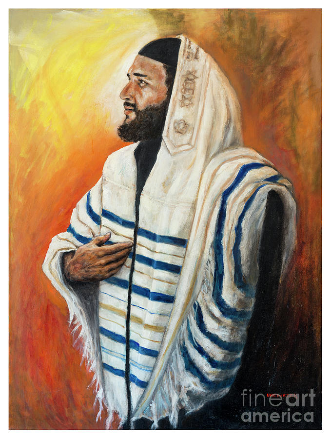 The Rabbi Painting By Mary Brewster Fine Art America