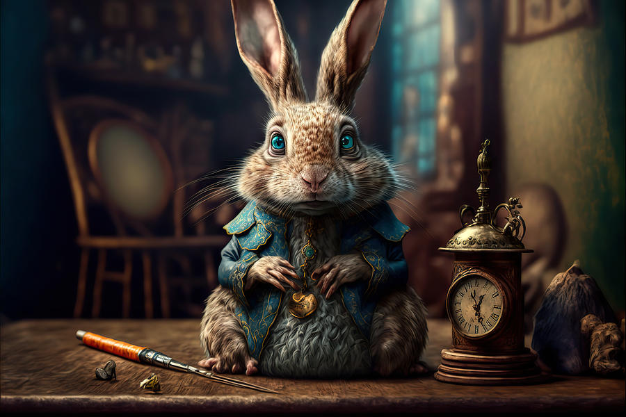 The Rabbit Hole Master Digital Art by Wes and Dotty Weber - Fine Art ...