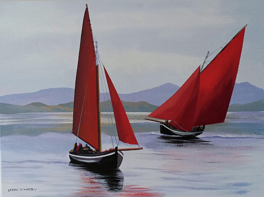 The race Painting by Cathal O malley
