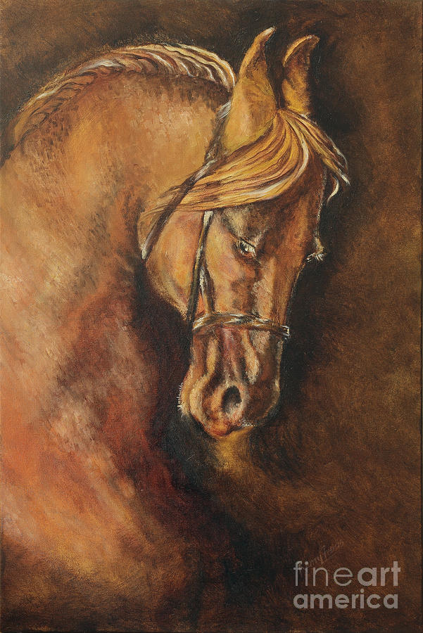 The Racer - Horse Painting by Remy Francis