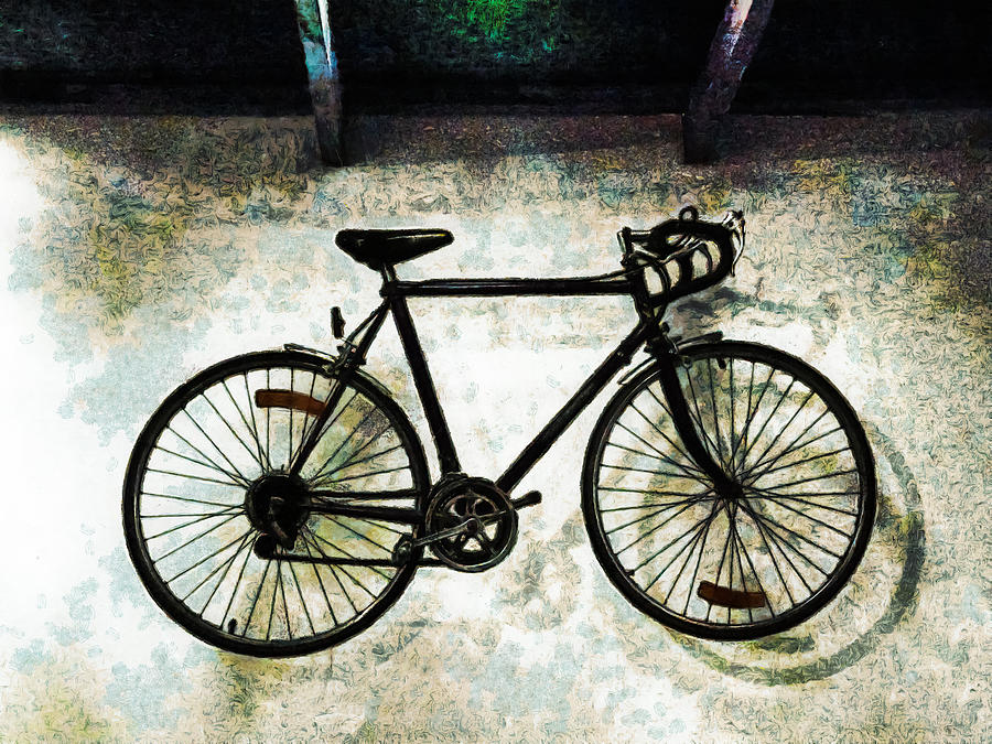 Bicycle Digital Art - The Racer by Steve Taylor