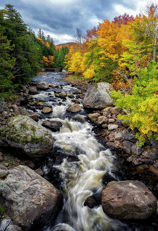 The Raging Ausable River Photograph by Mark Papke