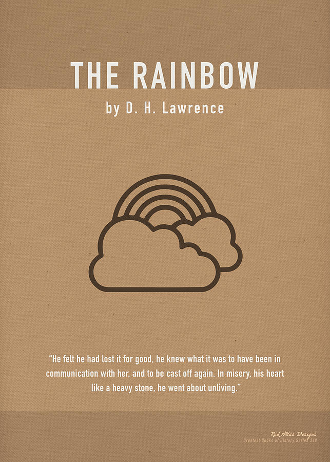 The Rainbow Mixed Media - The Rainbow by DH Lawrence Greatest Books Ever Art Print Series 348 by Design Turnpike