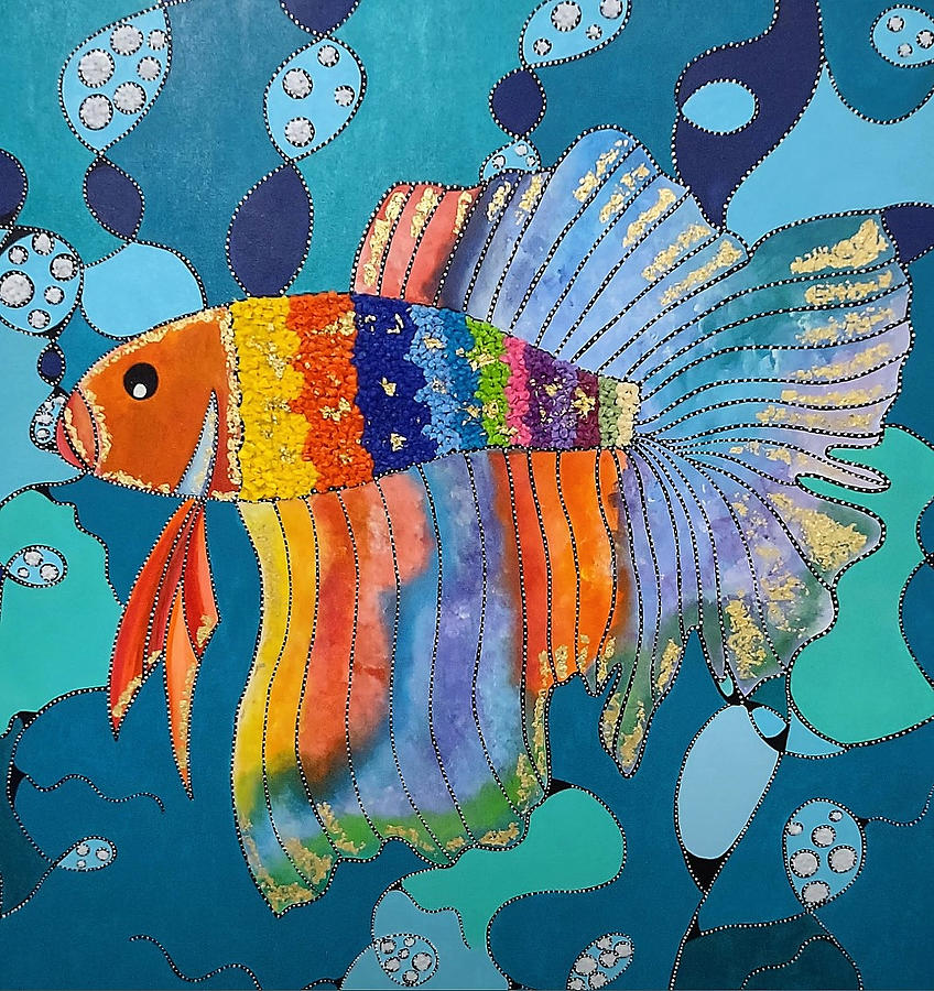 The Rainbow Fish Painting by Camy De Mario - Fine Art America