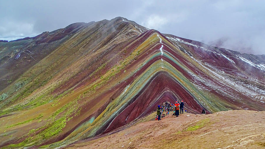 The Rainbow Mountain From The Peak Photograph by Aydin Gulec - Fine Art ...