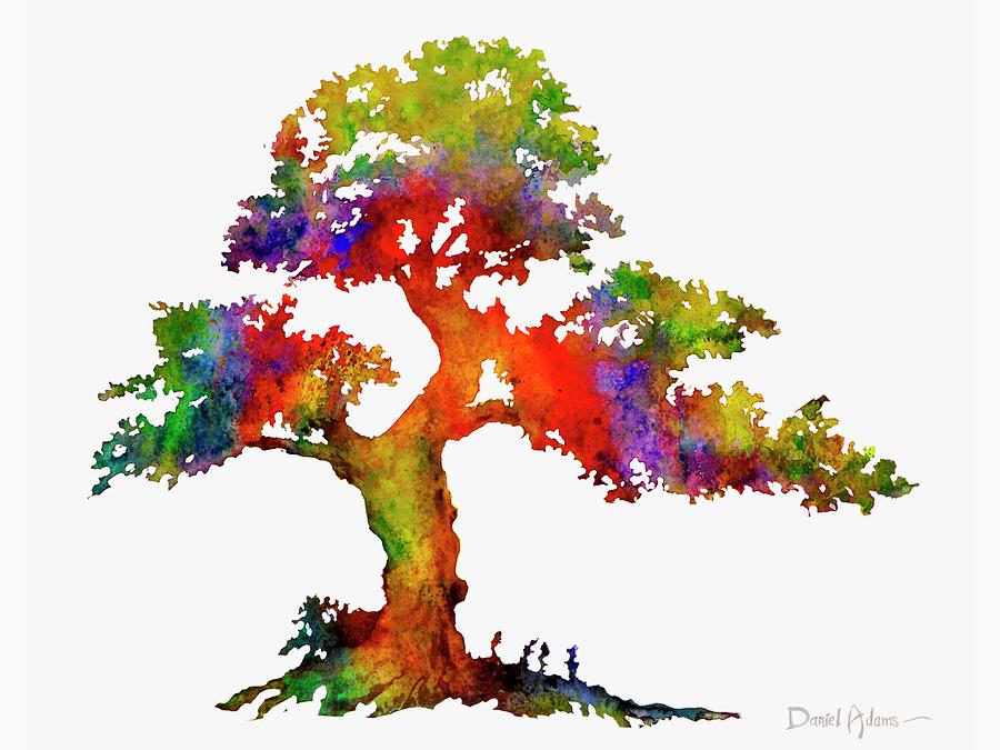 The Rainbow Tree Revisted Painting by Daniel Adams