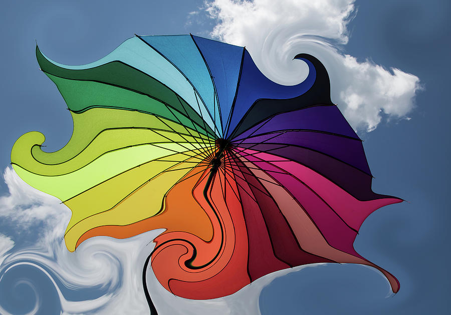 The Rainbow Umbrella  Photograph by Sylvia Goldkranz