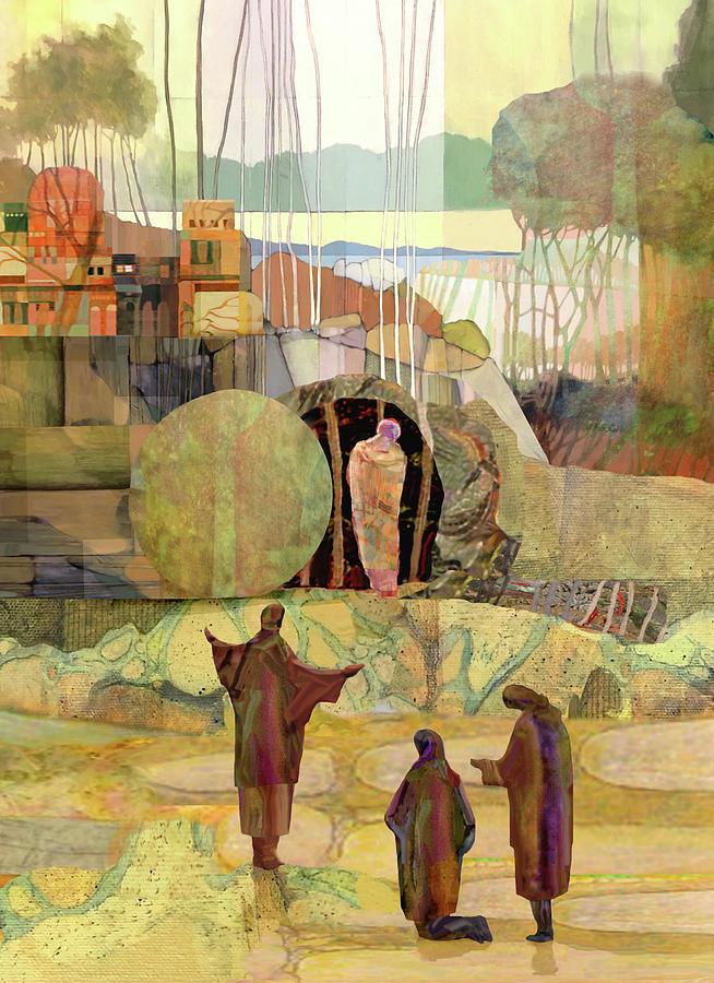 Easter Painting - The Raising of Lazarus by Michael Torevell