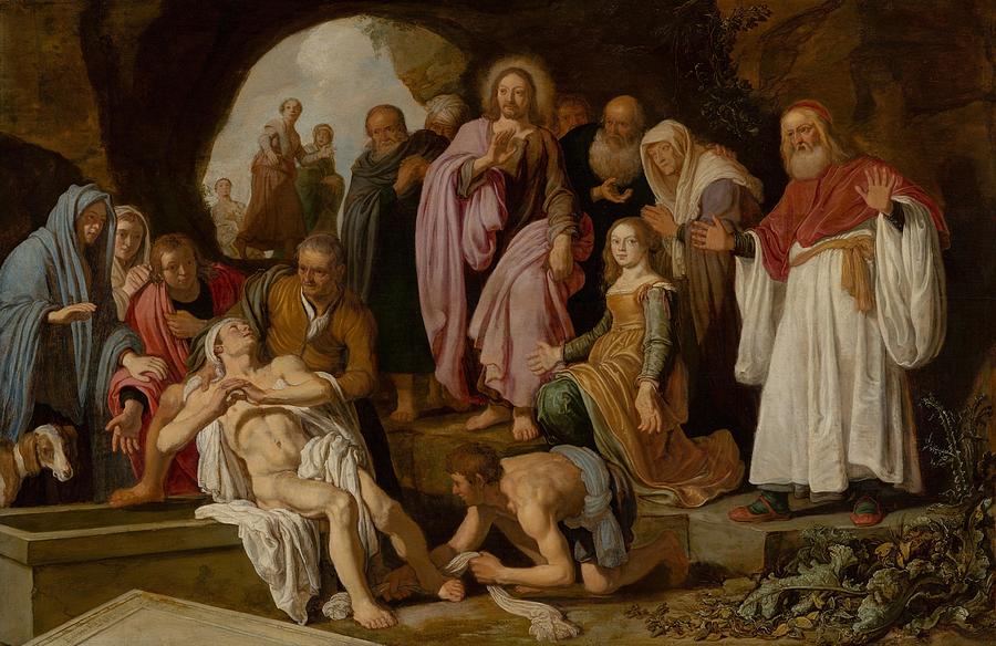 The Raising of Lazarus Painting by Pieter Lastman - Fine Art America