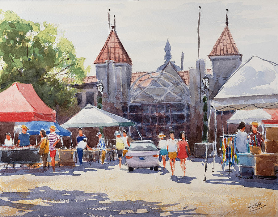 The Raleigh Market Painting by Tesh Parekh