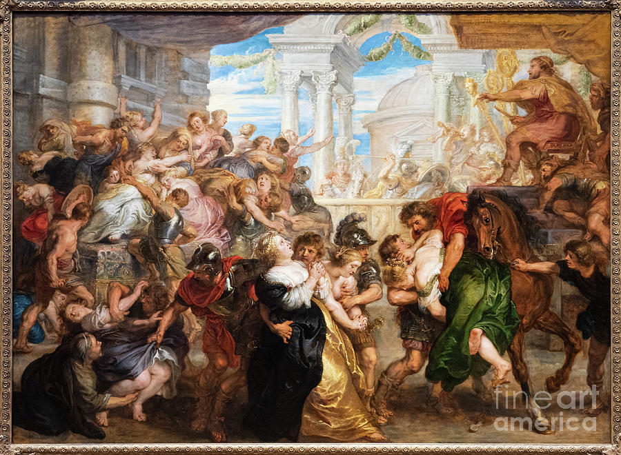 The Rape of the Sabine Woman Peter Paul Rubens The National Gallery London England Photograph by Wayne Moran