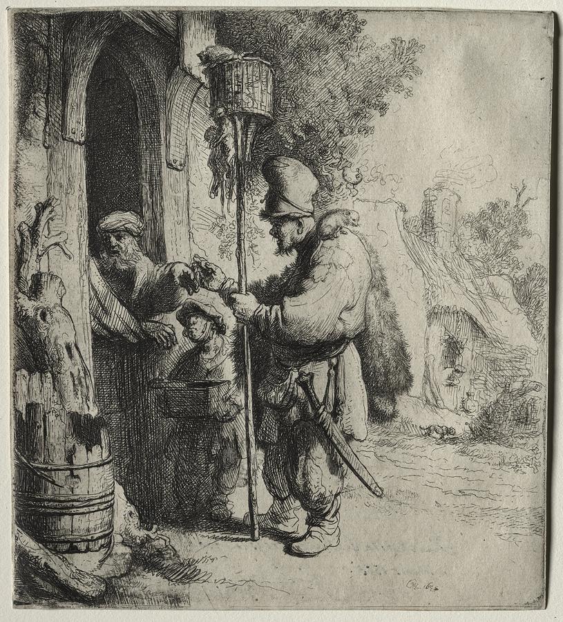 The Rat Catcher Painting by Rembrandt van Rijn