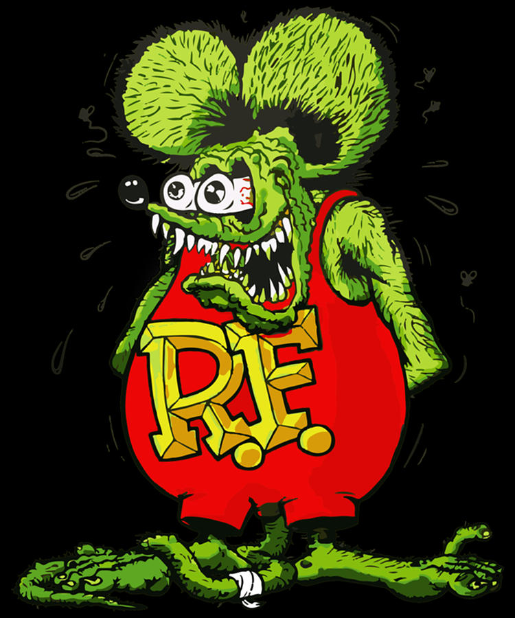 The Rat Fink Digital Art by Cyril Anderson