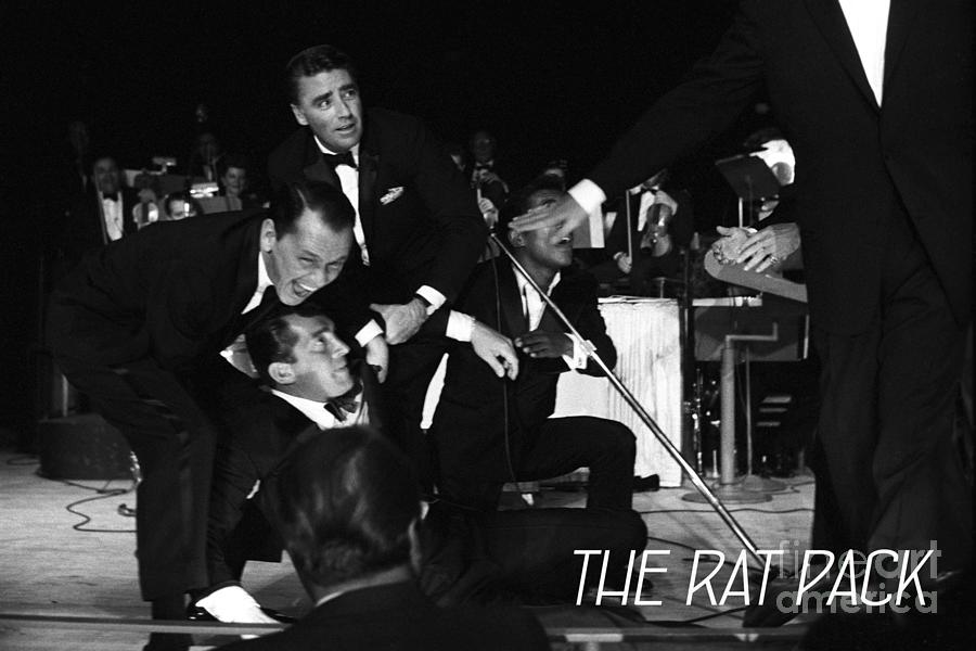 The Rat Pack on stage Photograph by La Dolce Vita